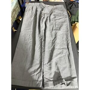 Wimbledon Dress Pants 44x30 Gray Excellent Pleated Cuffed Formal Trousers
